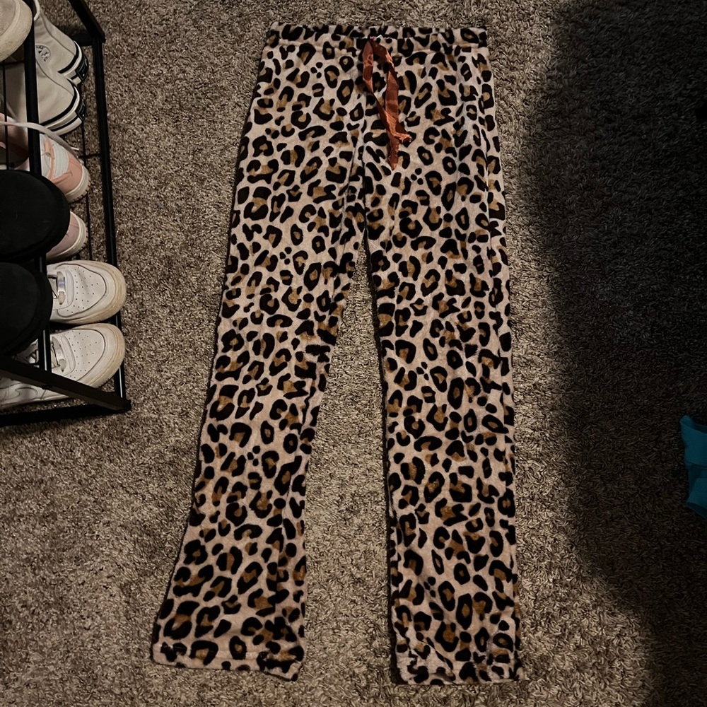 Cheetah print pj pants